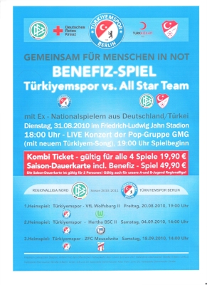 Türkiyemspor Benefiz Plakat