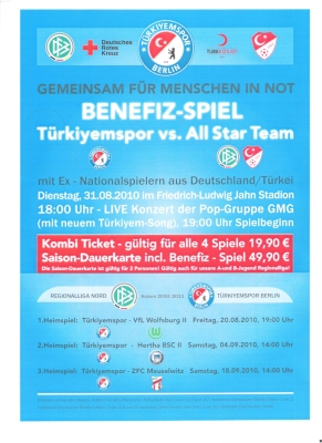 Türkiyemspor Benefiz Plakat Türkiyemspor Benefiz Plakat
