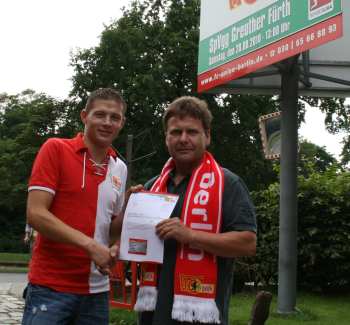 Ronald Breuer und Ticketing Mitarbeiter Frank Schumann