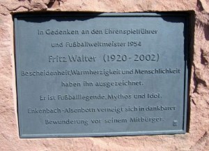 Fritz Walter Gedenkstein